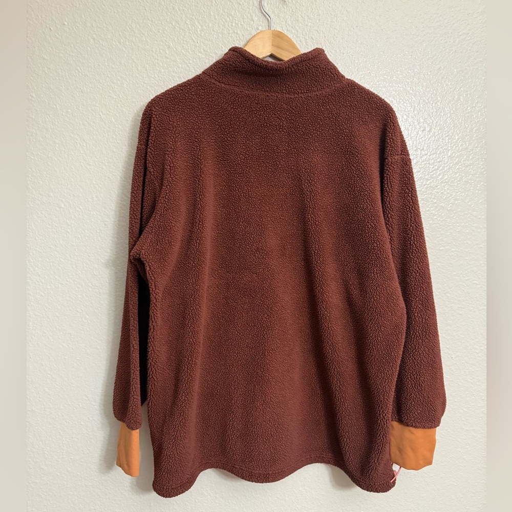 Aerie Offline Oversized Sherpa Quarter Zip Jacket - Picture 9 of 11
